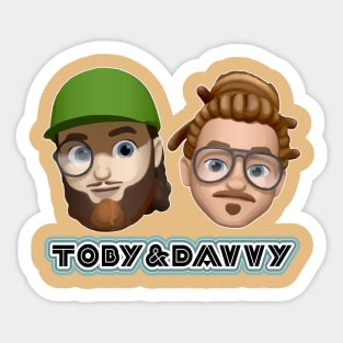 Toby and Davvy-Moji Sticker